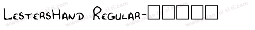 LestersHand Regular字体转换